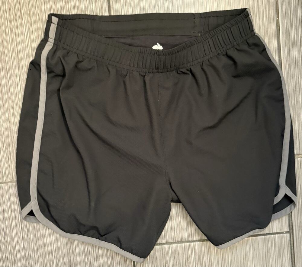 Rabbit Men’s Running Shorts Size Medium Black 5” Inseam Pockets Brief Lined